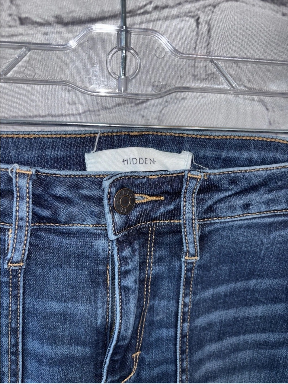 Hidden Boot Cut Frayed Hem Women’s Jeans Size 28 Pockets High Rise Boho - Picture 2 of 6